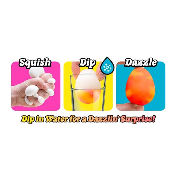 Schylling NeeDoh Jelly Hops, Swirlie Eggs, Dippin' Dazzler Easter New SET OF 3 - Picture 4 of 12